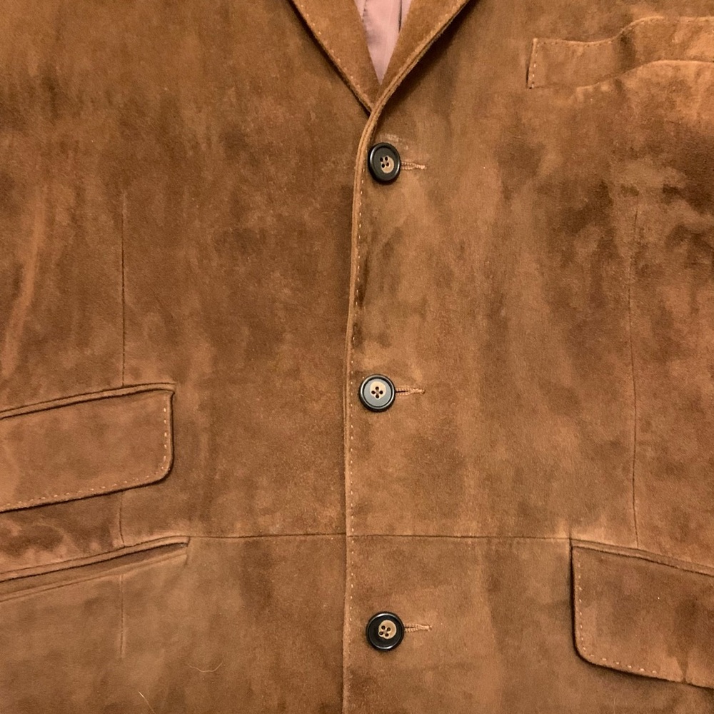 RALPH LAUREN POLO Suede Sport Coat Blazer Jacket - Picture 3 of 10